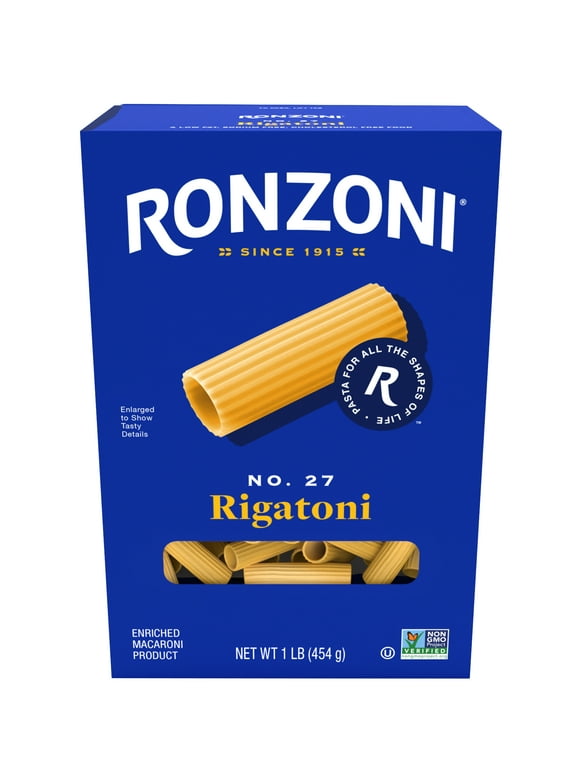 Ronzoni_Rigatoni_Pasta,_16_oz,_Large,_Ribbed_Tubes,_Non-GMO,_(Shelf_Stable).jpeg
